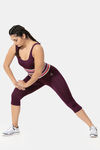 Zelocity Quick Dry 3/4Th Gym Leggings - Winter Bloom — thumbnail 4